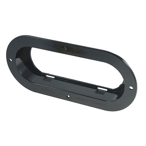 Grote Bracket, Black, Oval Lamp Theft-Resistant Mounting Flange - 43222