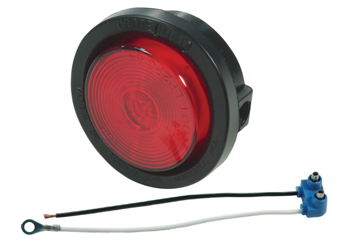 Grote Clearance/Marker Lamp, Red Kit (45812 + 91400 + 67050) - 45042