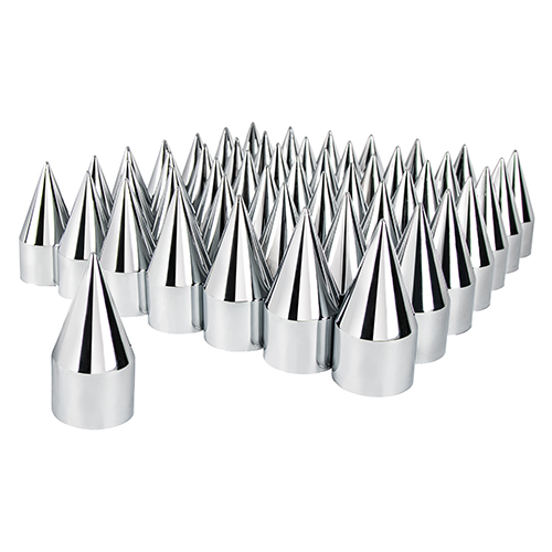 3MM X 4.72 Inch Chrome Plastic Thread-On Spike Nut Cover